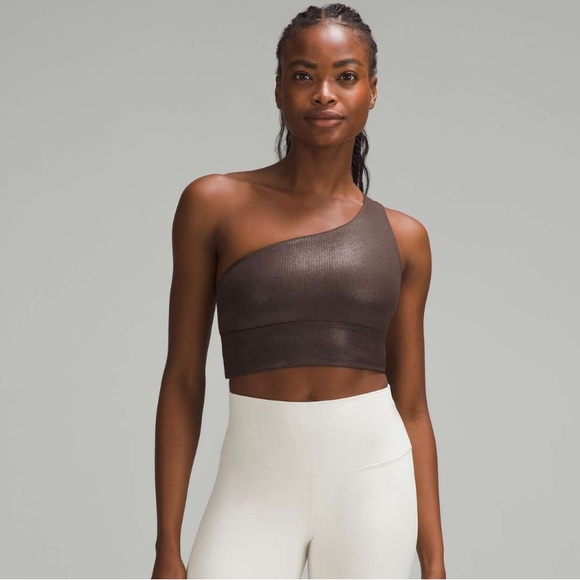 lululemon athletica Other - NWT Lululemon Align Asymmetrical Ribbed Bra *Light Support C/D Cup Shine